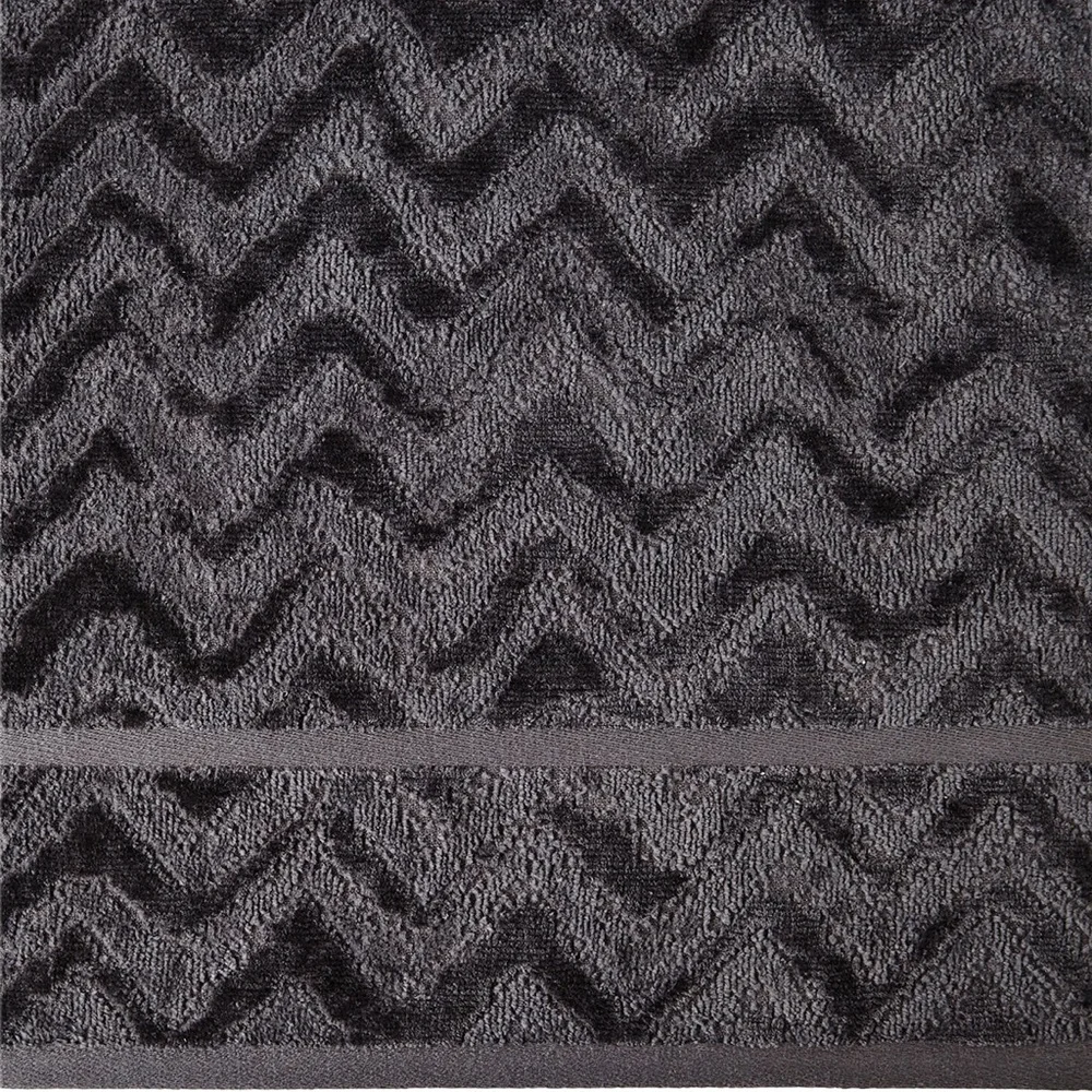 Missoni Home Rex 86 Bath & Hand Towel Set Grey NEW